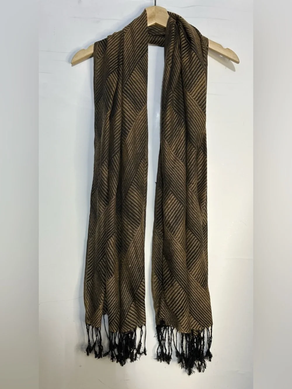 5 for $25🔥Striped Color Block Fringe Scarf‎